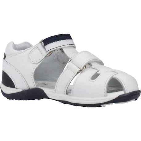Sandale bébé cuir Blanc 300+Noir 800 5 - vertbaudet enfant 