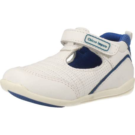 Sandale bébé cuir g6 Blanc 300+Bleu 800 4 - vertbaudet enfant 
