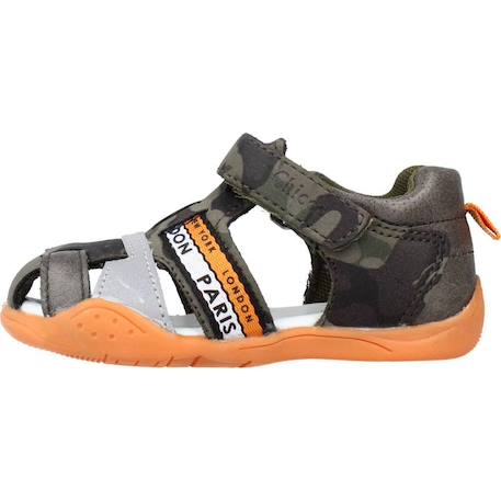 Sandale bébé cuir gunter Vert 650 2 - vertbaudet enfant 