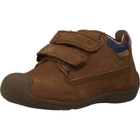 Derby bébé cuir geremy Bleu 800+Marron 440 10 - vertbaudet enfant 