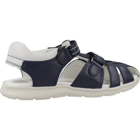 Sandale enfant cuir Blanc 300+Bleu 800 7 - vertbaudet enfant 