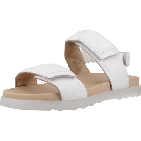 Sandale enfant cuir oriana Blanc 4 - vertbaudet enfant 
