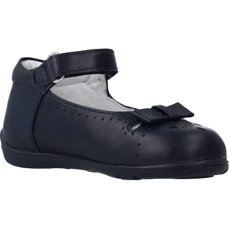 Derby bébé cuir gavy Blanc 300+Bleu 800 11 - vertbaudet enfant 