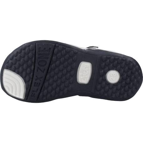 Sandale bébé cuir Blanc 300+Noir 800 6 - vertbaudet enfant 