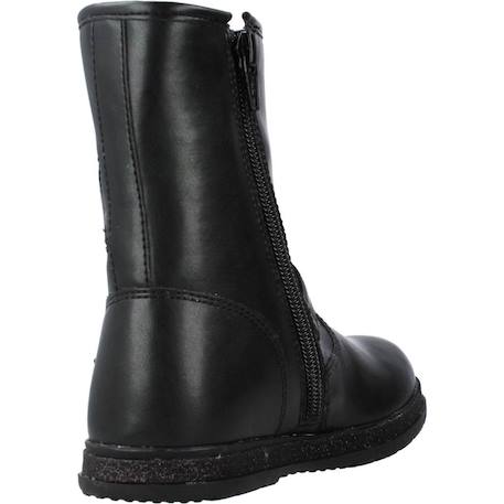 Botte bébé cuir clorens Bronze+Noir 9 - vertbaudet enfant 