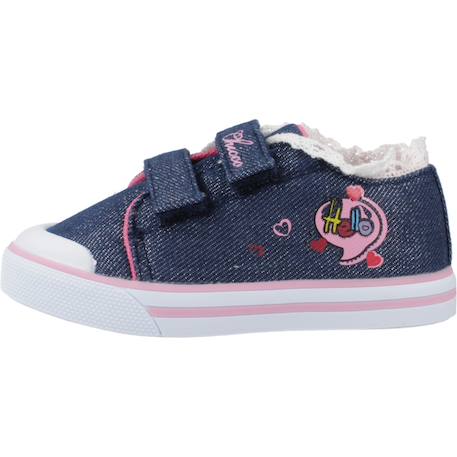 Basket bébé synthétique giulia Bleu 860+Rose 100 2 - vertbaudet enfant 