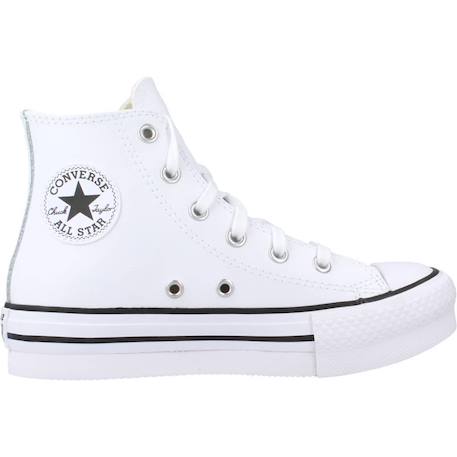 Baskets enfant fille en cuir Blanc 1 - vertbaudet enfant 