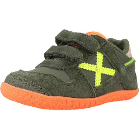 Basket bébé cuir cuir goal Vert 4 - vertbaudet enfant 
