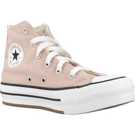 Baskets enfant fille en textile Rose cendré 5 - vertbaudet enfant 