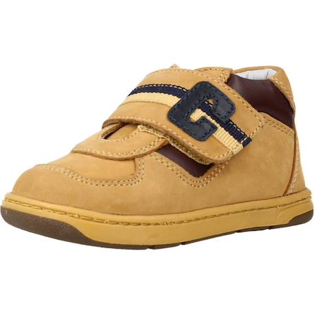 Botte bébé cuir grim Bleu 800+Brun clair 260 10 - vertbaudet enfant 