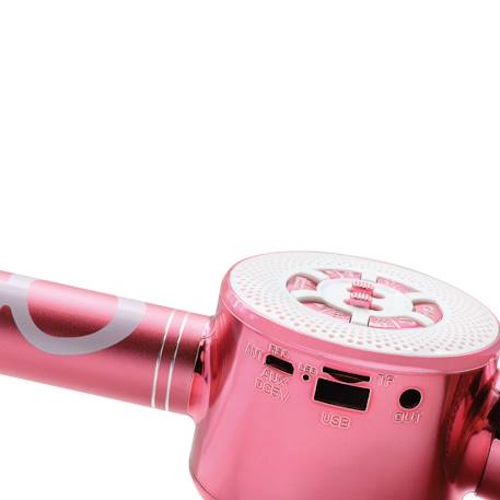 Micro karaoké sans fil bluetooth avec effets vocaux et lumineux Rose+Vert 3 - vertbaudet enfant 