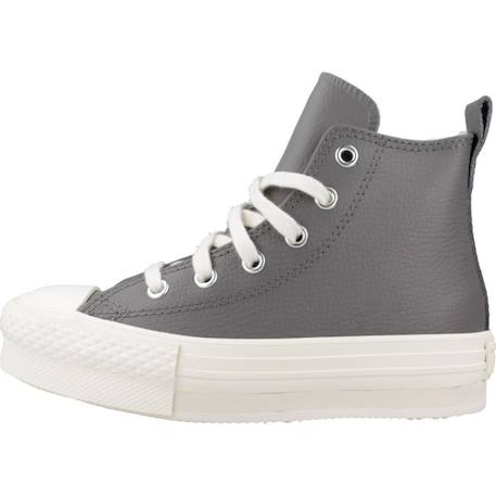 Baskets enfant garçon en cuir Gris chaud 2 - vertbaudet enfant 