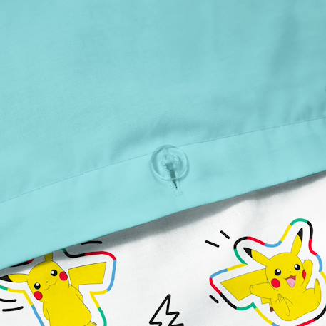 Parure de lit imprimée 100% coton, pokemon animation Bleu ciel 5 - vertbaudet enfant 
