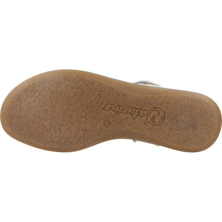 Sandale bébé cuir aryli Gris argenté 6 - vertbaudet enfant 