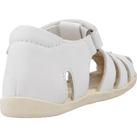Sandale enfant cuir Blanc 3 - vertbaudet enfant 
