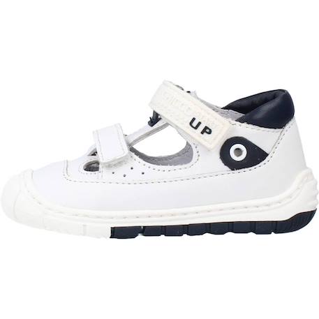 Sandale bébé cuir dario Blanc 300 2 - vertbaudet enfant 