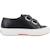 Basket enfant synthétique s2125cw Noir et blanc 1 - vertbaudet enfant 