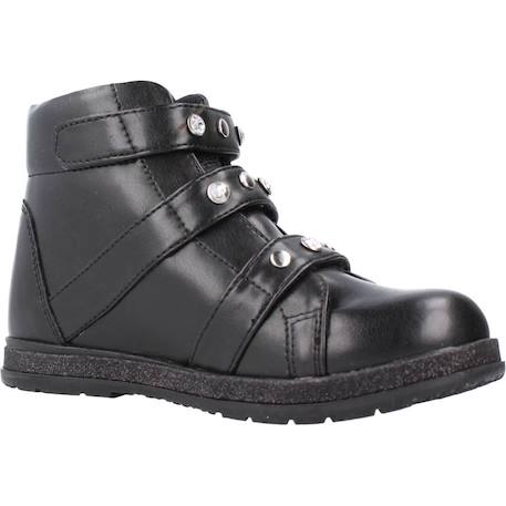 Botte enfant cuir catia Noir 5 - vertbaudet enfant 