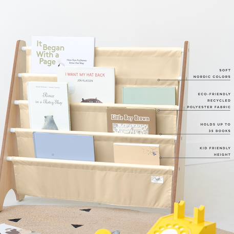 Bibliothèque en tissu Beige+Beige Créme+Bleu, blanc+Ecru, blanc 5 - vertbaudet enfant 