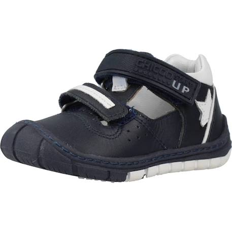 Sandale bébé cuir derek Bleu 800 4 - vertbaudet enfant 