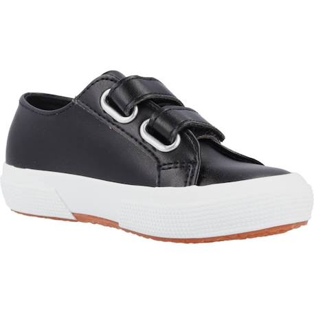 Basket enfant synthétique s2125cw Noir et blanc 5 - vertbaudet enfant 
