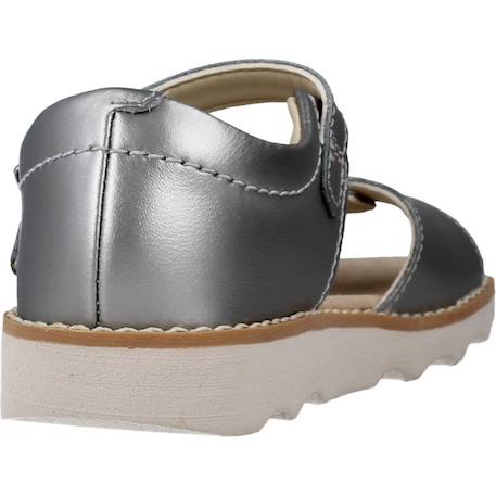 Sandale bébé cuir cuir crown bloom t Argent silver 3 - vertbaudet enfant 