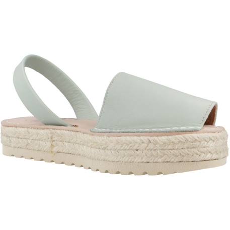 Sandale enfant cuir s irene Beige+Blanc+Vert jade 17 - vertbaudet enfant 