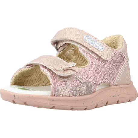 Sandale bébé synthétique glammy Blanc 300+Rose 100 10 - vertbaudet enfant 