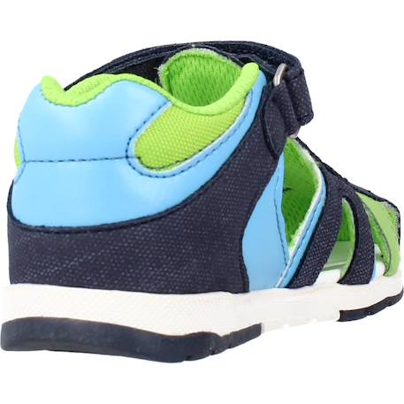 Sandale bébé textile garden Bleu 860+Vert 800 9 - vertbaudet enfant 