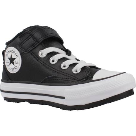 Baskets enfant garçon en cuir Noir 5 - vertbaudet enfant 