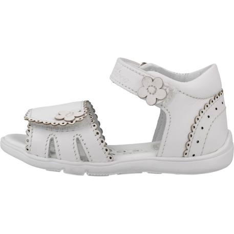 Sandale bébé cuir galetta Blanc 300 2 - vertbaudet enfant 