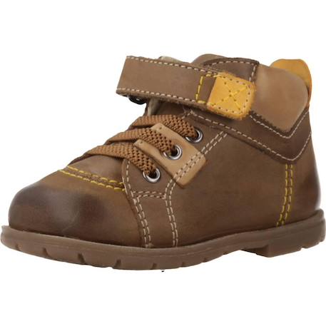 Botte bébé cuir gorix Bleu 800+Marron 460 10 - vertbaudet enfant 
