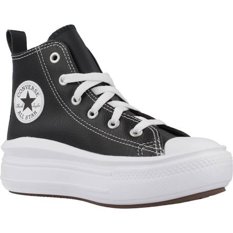 Baskets enfant garçon en cuir Noir+Noir black 5 - vertbaudet enfant 