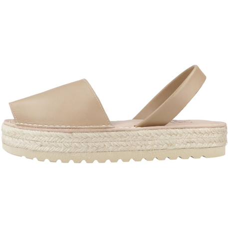 Sandale enfant cuir s irene Beige+Blanc+Taupe+Vert jade 14 - vertbaudet enfant 