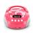 Lecteur cd enfant avec port usb et entrée audio, sortie casque - piles ou secteur Rose+Vert 2 - vertbaudet enfant 