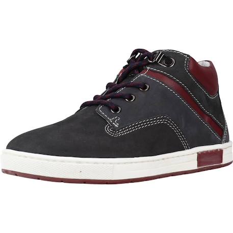 Botte enfant cuir chevin Bleu 800 4 - vertbaudet enfant 