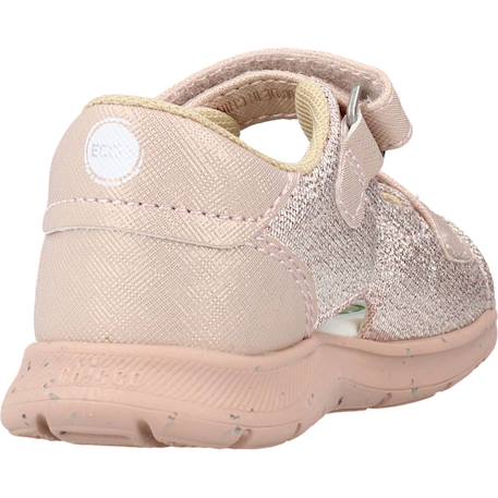 Sandale bébé synthétique glammy Blanc 300+Rose 100 9 - vertbaudet enfant 