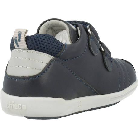 Derby bébé cuir g11 Bleu 800+Marron 950 3 - vertbaudet enfant 