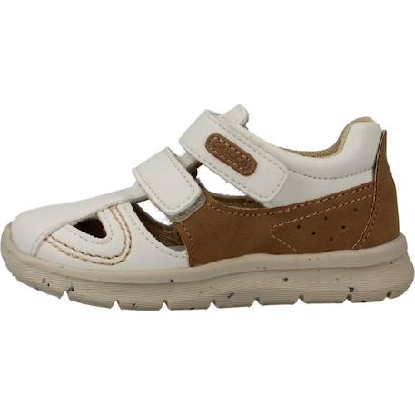 Sandale bébé synthétique galdino Blanc 570+Bleu 800 2 - vertbaudet enfant 