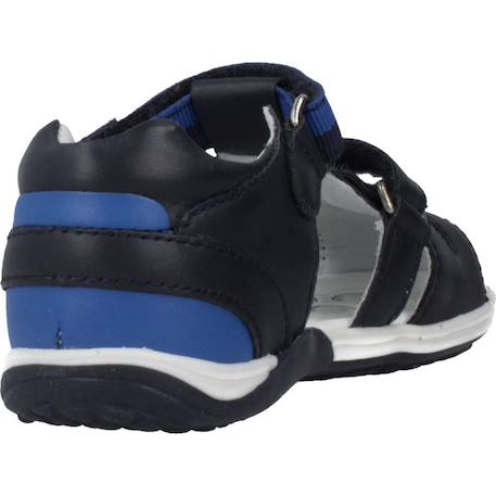 Sandale bébé cuir Blanc 300+Noir 800 9 - vertbaudet enfant 