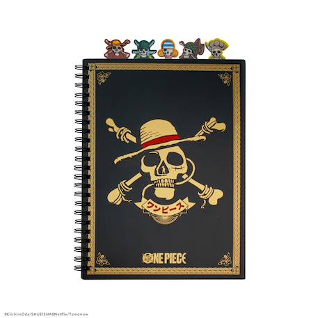 Carnet à onglets pirates du chapeau de paille - one piece Noir 1 - vertbaudet enfant 