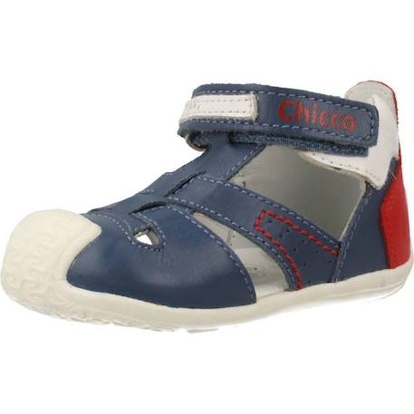 Sandale bébé cuir Bleu 800 4 - vertbaudet enfant 