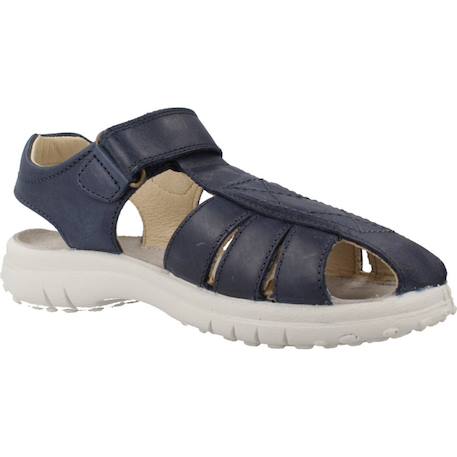Sandale enfant cuir bintan Bleu 5 - vertbaudet enfant 