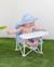 Chaise bebe pliable avec tablette portable Bleu+Rose 1 - vertbaudet enfant 