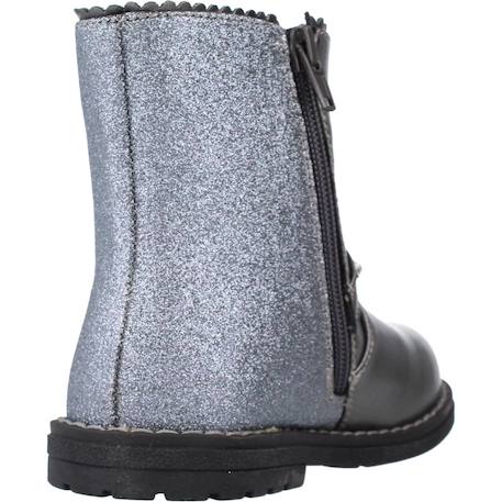 Botte bébé synthétique cancan Argent+Noir 3 - vertbaudet enfant 