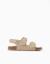Sandales en daim à semelle intérieure en liège Beige clair+Bleu 2 - vertbaudet enfant 