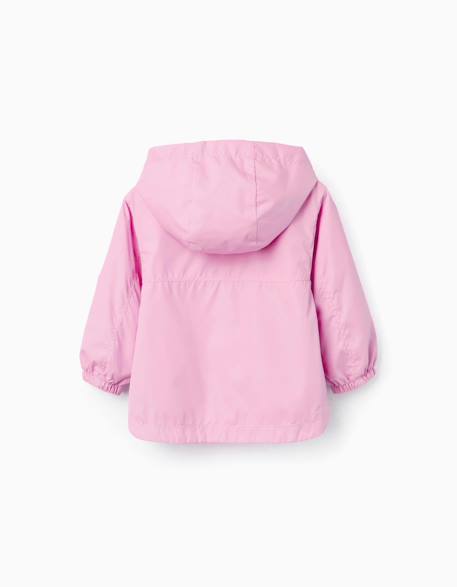 Coupe-vent à capuche et doublure Rose 2 - vertbaudet enfant 