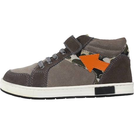 Botte enfant cuir Gris 950 2 - vertbaudet enfant 