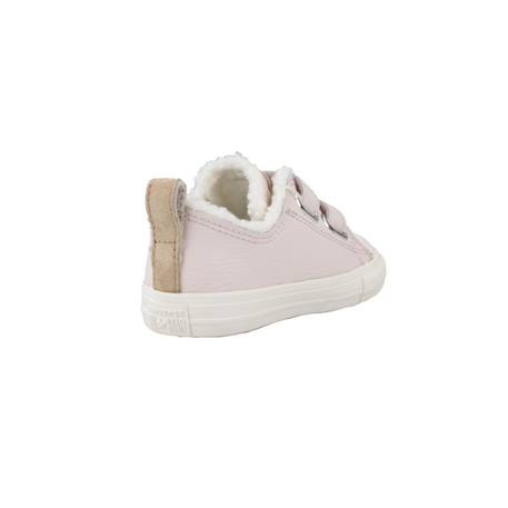 Baskets bébé fille en cuir Rose naturel 3 - vertbaudet enfant 