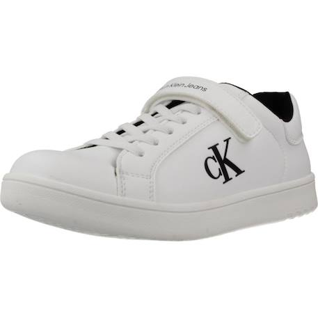 Basket enfant synthétique sneaker bassa lacci velcr Blanc 4 - vertbaudet enfant 